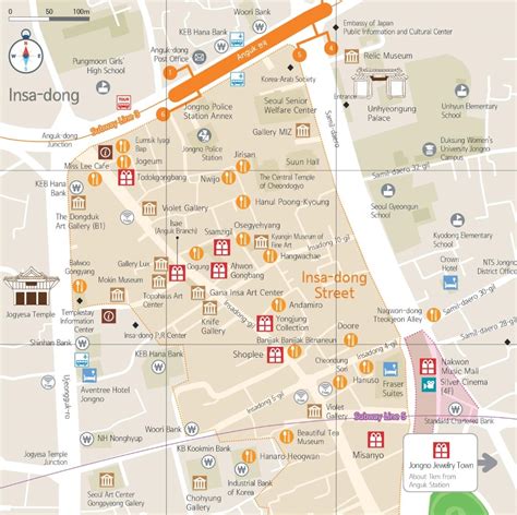 insadong seoul|map of insadong south korea.